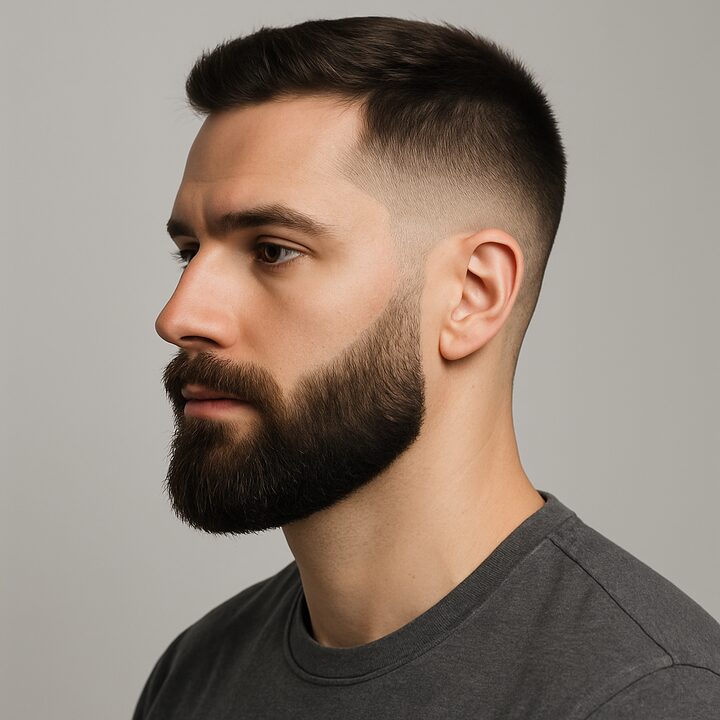 Barba Barba com Degradê — perfil