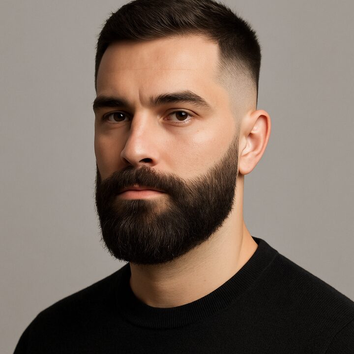 Barba Barba com Degradê — frente