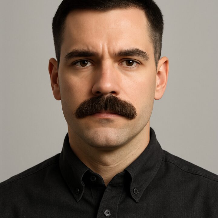 Barba Bigode Chevron — frente