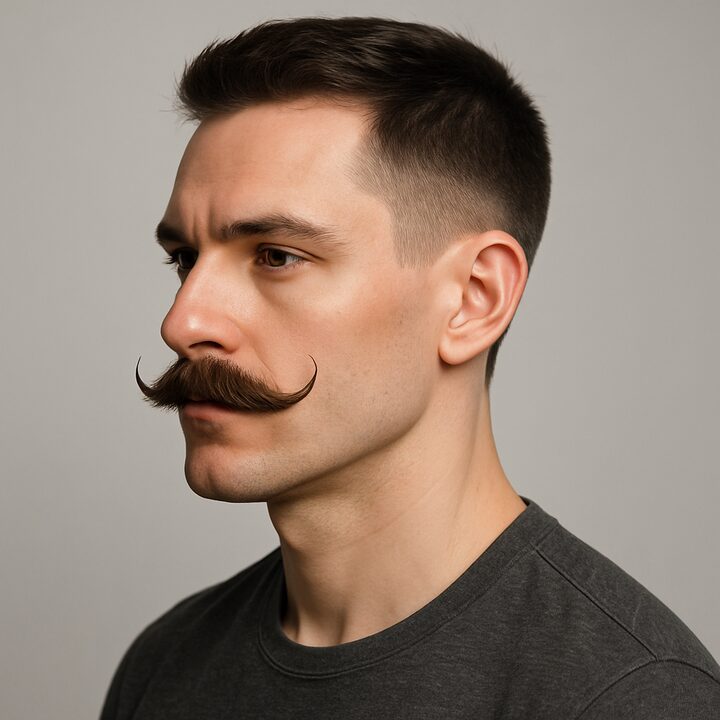 Barba Bigode Handlebar (Guidão) — perfil