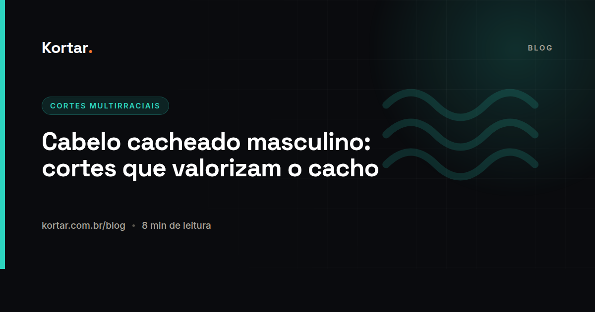 Cabelo cacheado masculino: cortes que valorizam o cacho