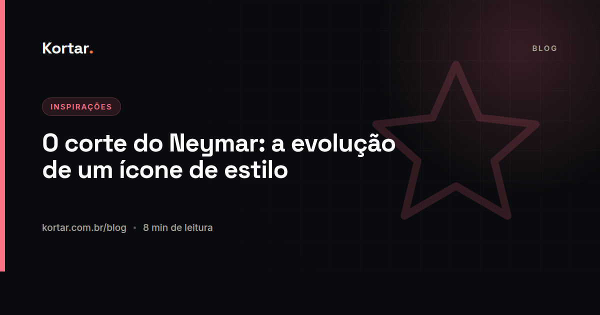 O corte do Neymar: a evolução de um ícone de estilo