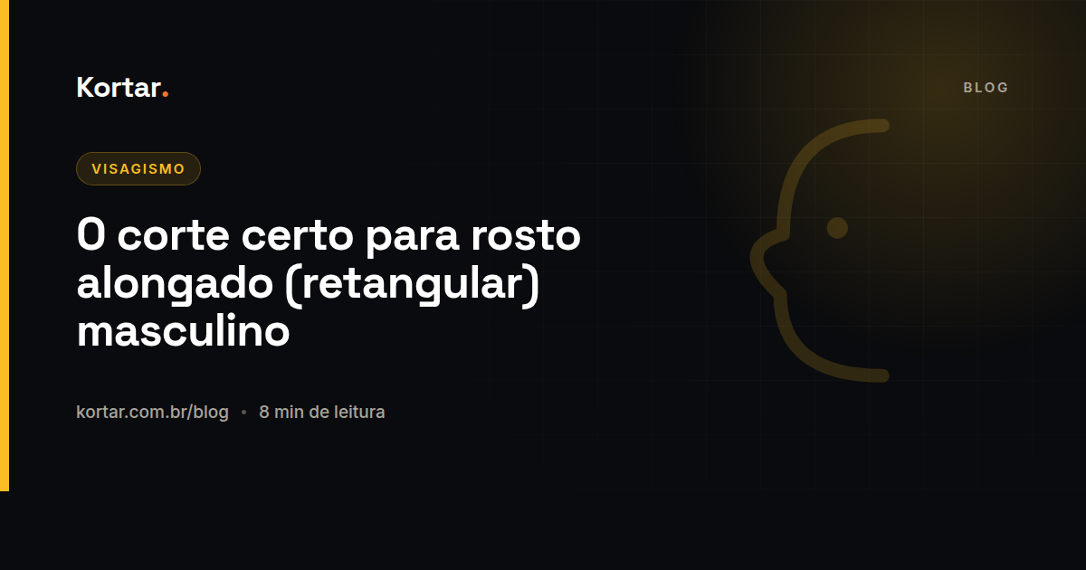 O corte certo para rosto alongado (retangular) masculino
