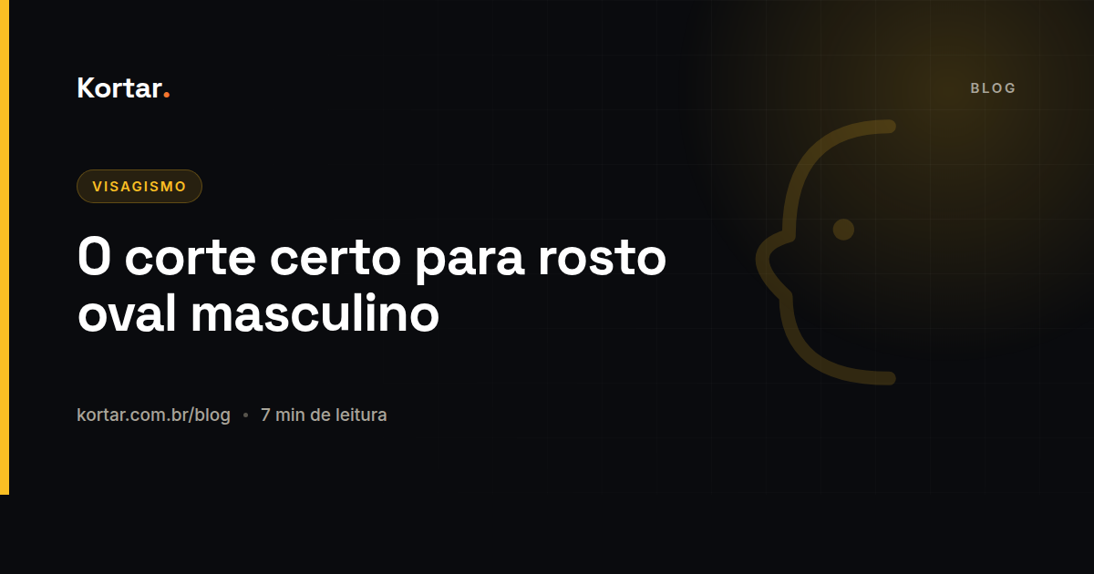 O corte certo para rosto oval masculino