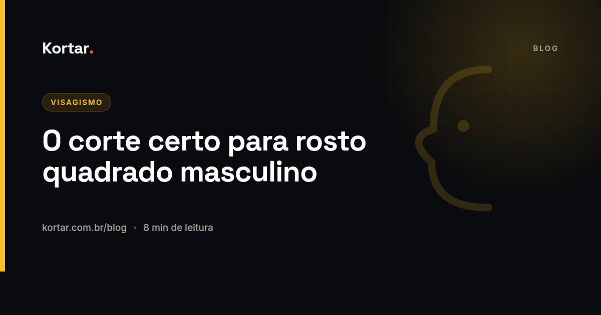 O corte certo para rosto quadrado masculino