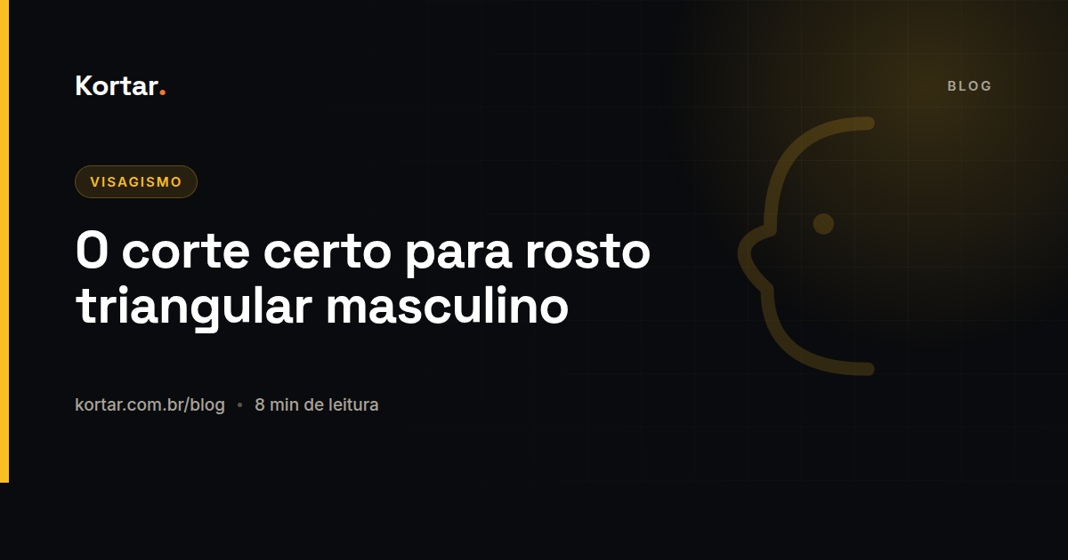 O corte certo para rosto triangular masculino