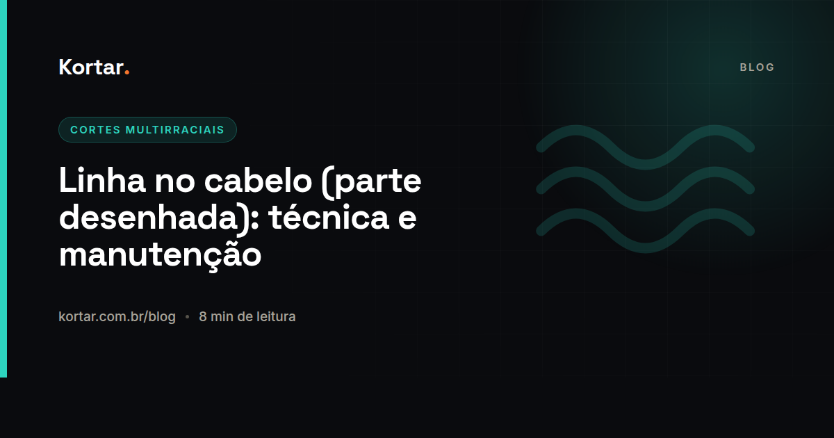 Linha no cabelo (parte desenhada): técnica e manutenção