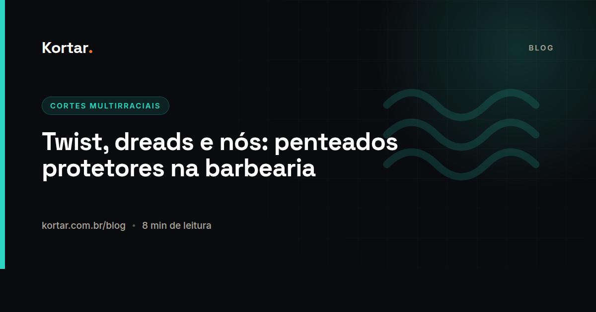 Twist, dreads e nós: penteados protetores na barbearia