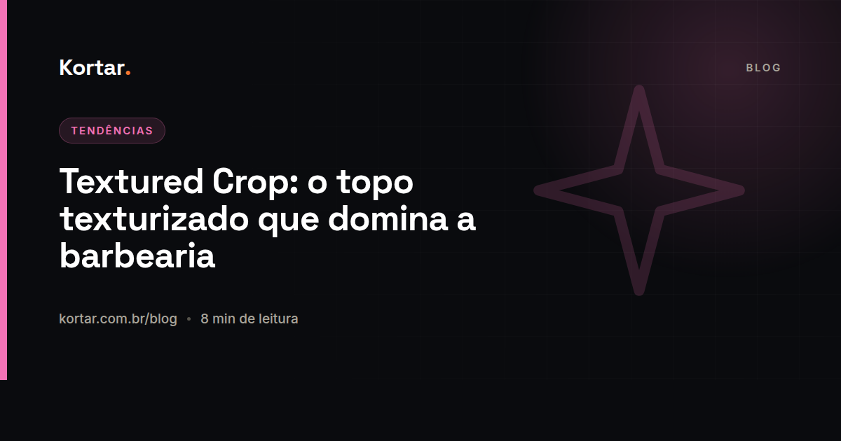 Textured Crop: o topo texturizado que domina a barbearia