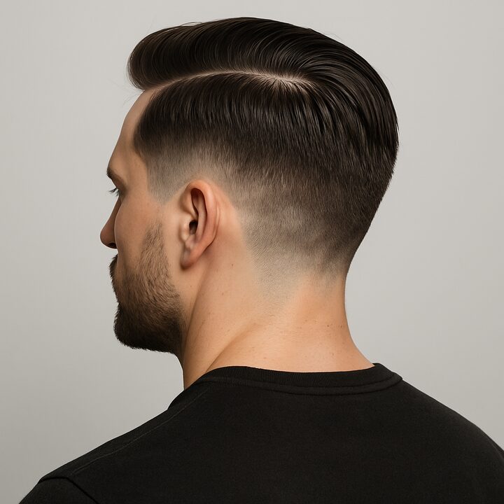 Corte Comb Over — lateral