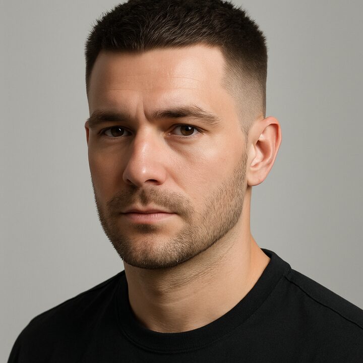 Corte Crew Cut — frente