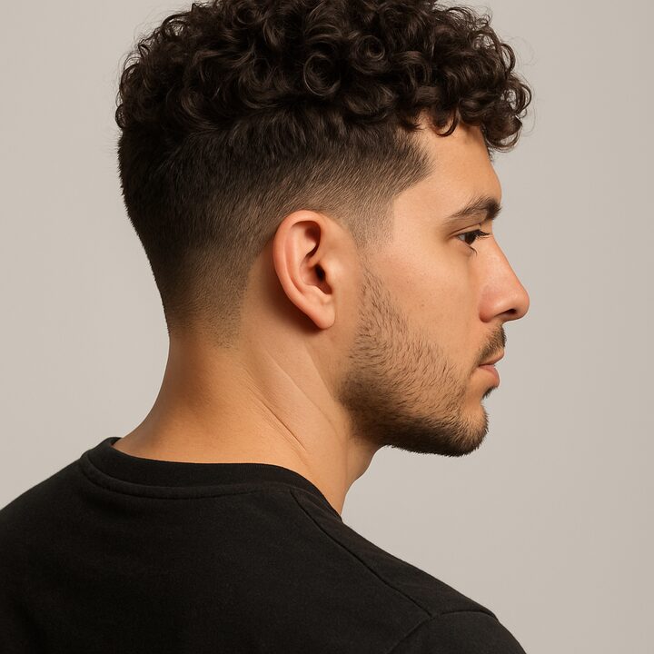 Corte Curly Crop — lateral