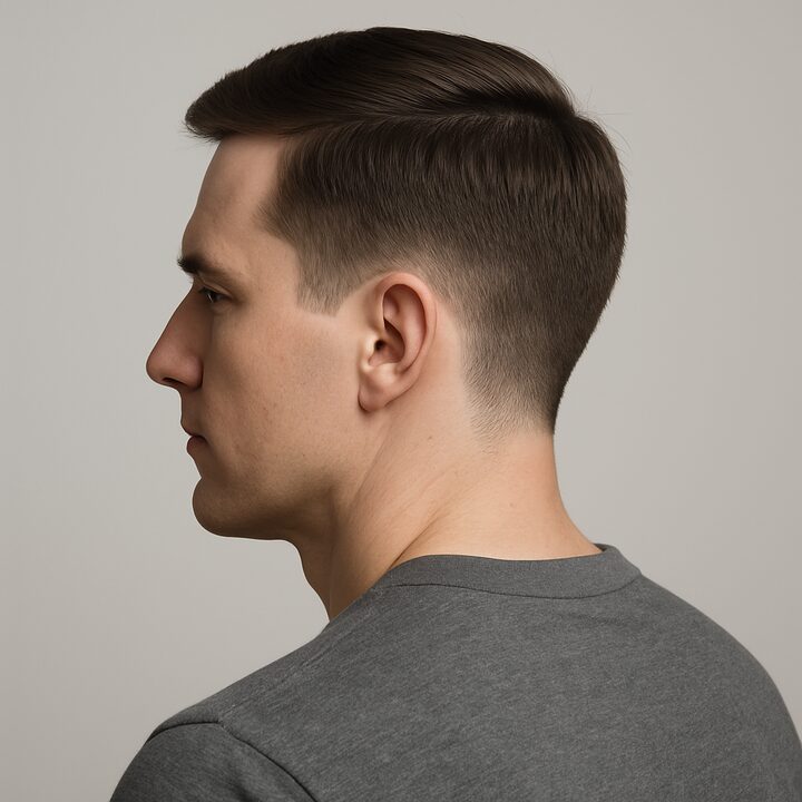 Corte Ivy League — lateral