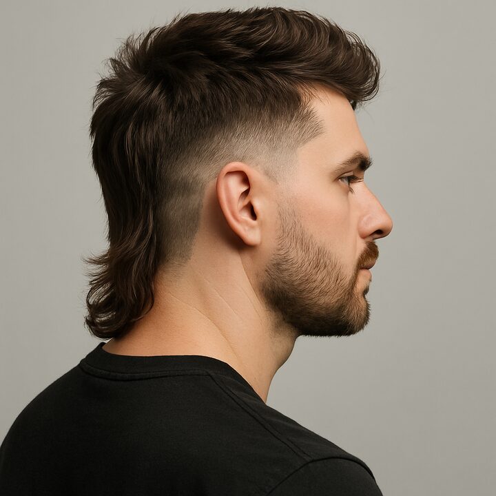 Corte Modern Mullet — lateral
