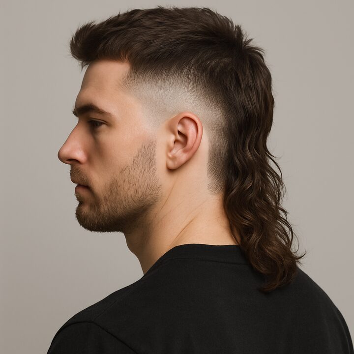 Corte Mullet — lateral