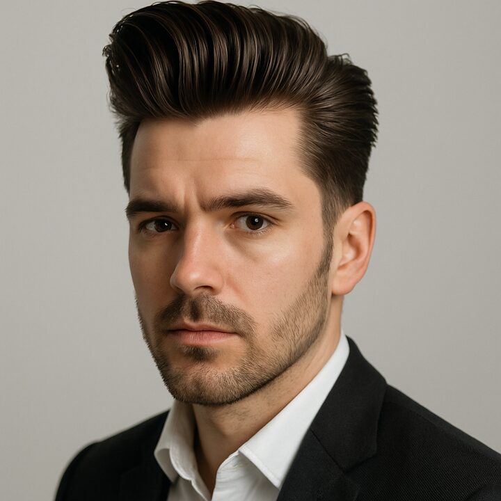 Corte Pompadour — frente