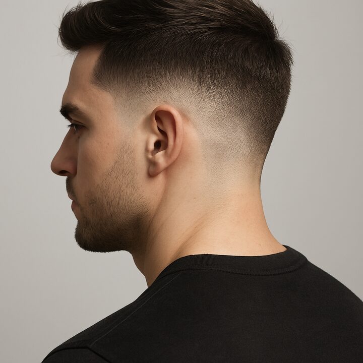 Corte Taper Fade — lateral