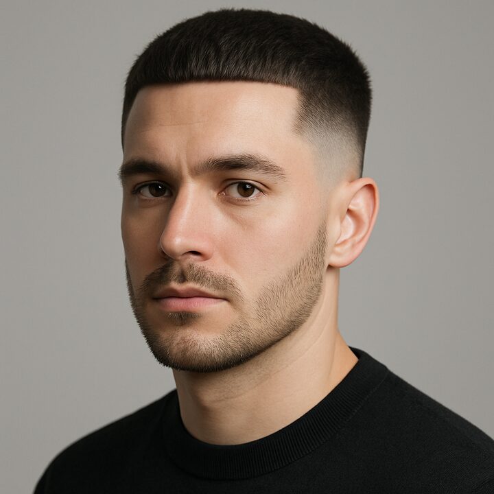 Corte Taper Fade — frente