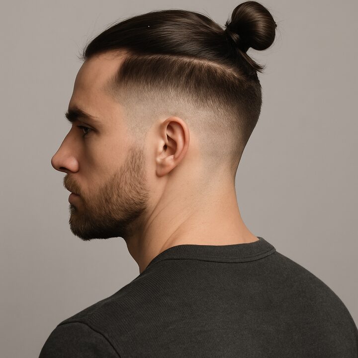 Corte Top Knot — lateral