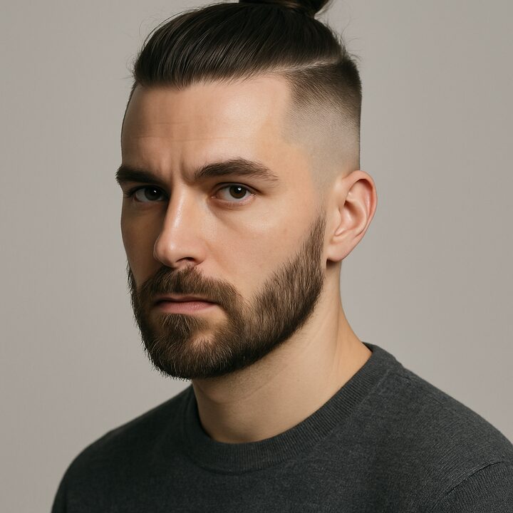 Corte Top Knot — frente